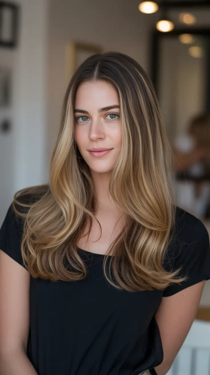 Blonde hair color 2026 for every skin tone - Lived In Beige Blonde Lengths For Brunette Bases