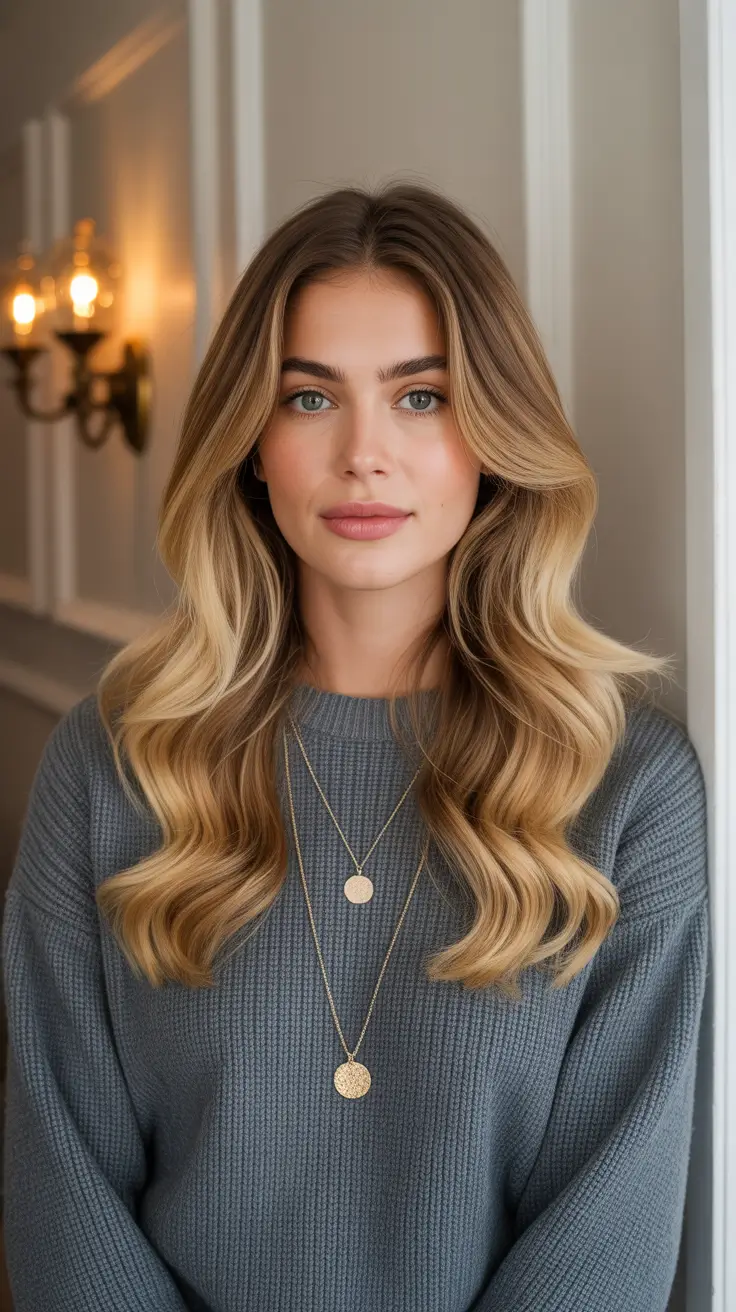 Blonde hair color 2026 for every skin tone - Buttery Honey Blonde Lengths For Warm Complexions