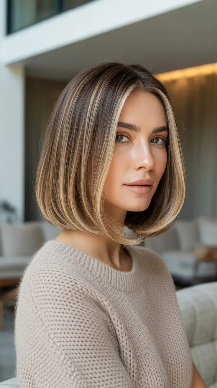 Cute bob hairstyle ideas 2026 Buttery Blonde Bubble Bob