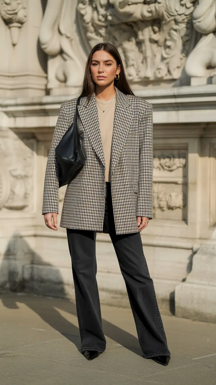 Business casual outfits for women 2026 - Heritage checks, modern proportions