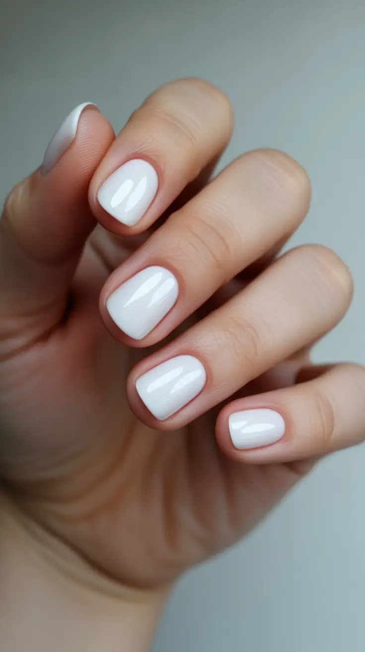 Modern Christmas Nail Colors Shades 2025 - Alpine Milk White