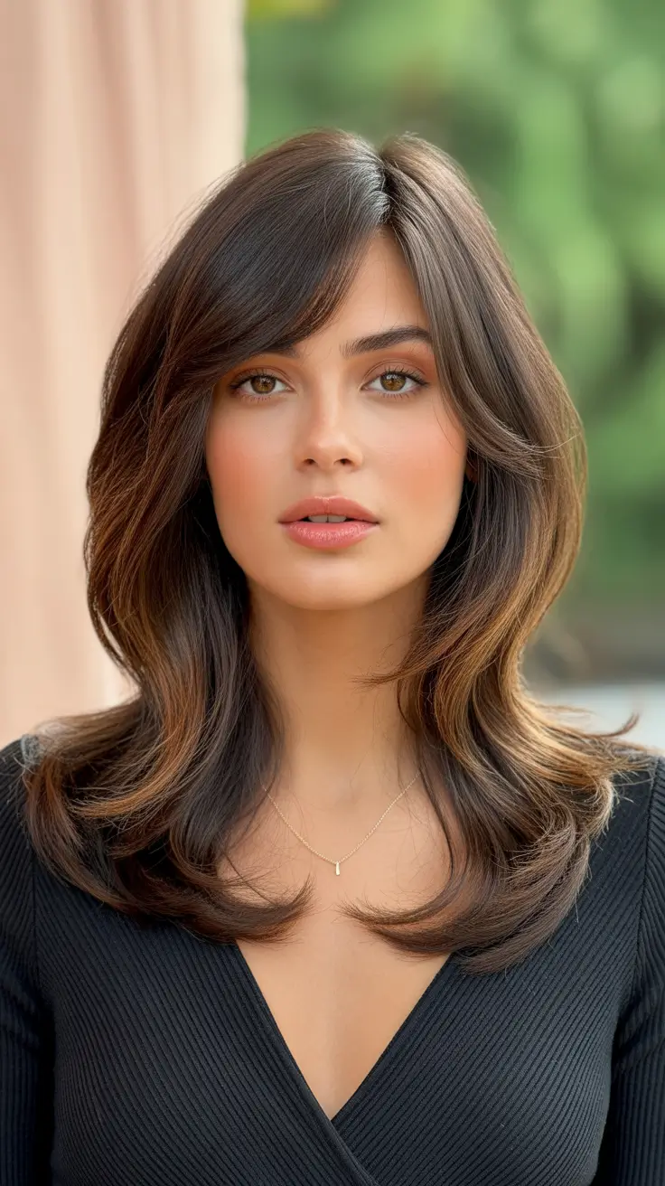 hair color ideas 2026 by all season - Chocolate Layers With Soft Caramel Glow