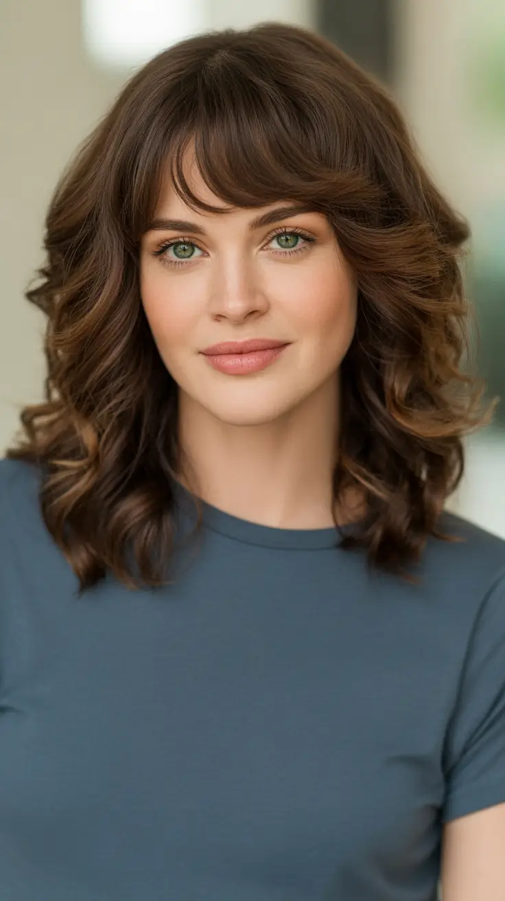 hair color ideas 2026 - Chocolate Curls For Rainy Season Comfort