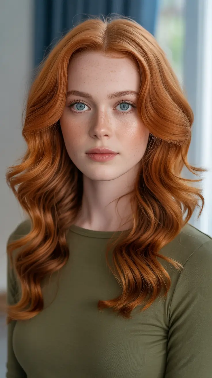 Hair color ideas to look younger 2026 Warm Cinnamon Copper For Luminous Skin