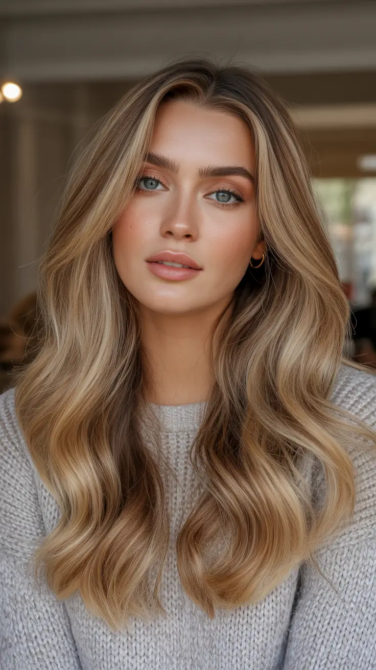 Hair color ideas to look younger 2026 Soft Beige Blonde With Root Shadow