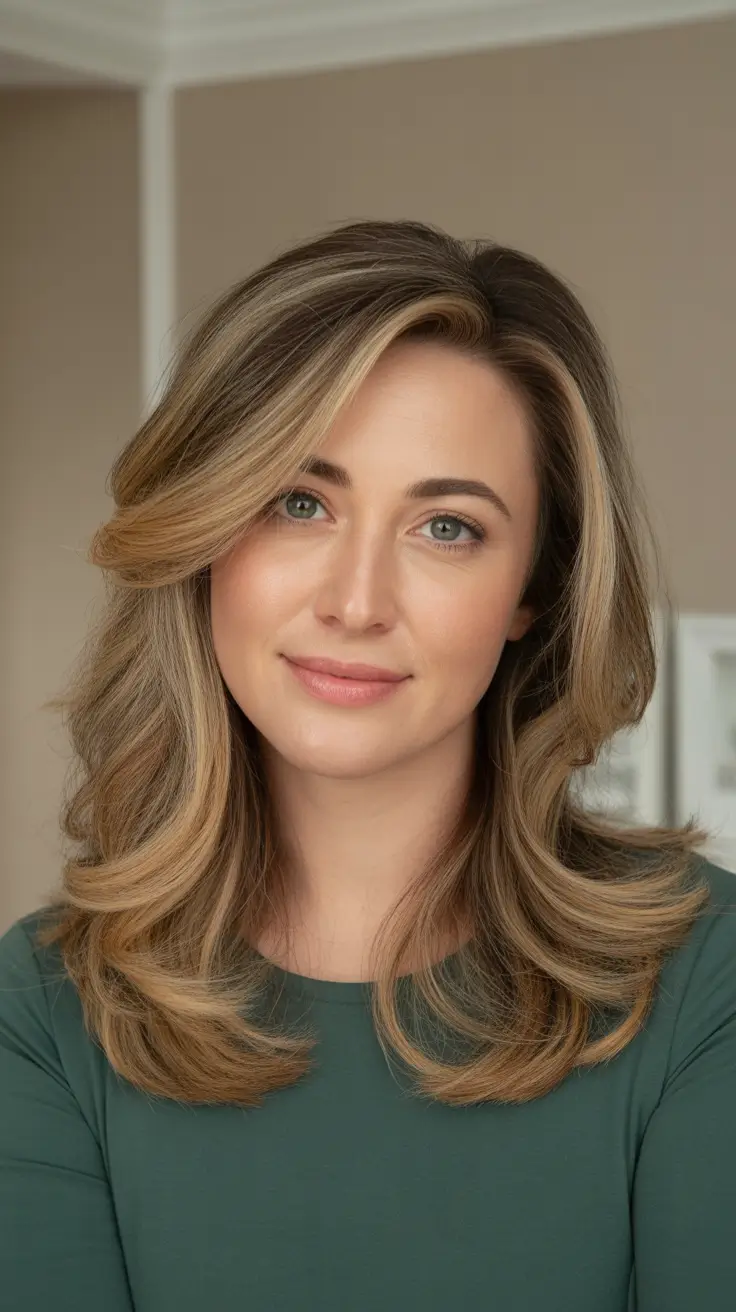 Best haircut ideas 2026 Layered Blowout With Soft Blonde Ribbons