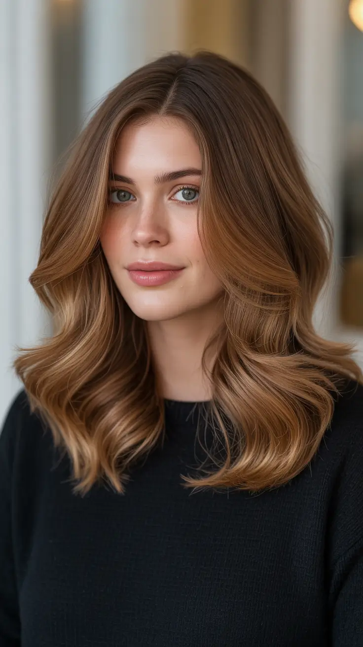 Honey brown hair color 2026 - warm and radiant - Soft Honey Waves For Everyday Glow