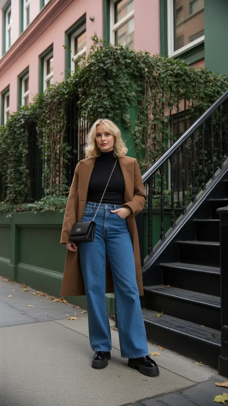 New York Street Style 2026 - Camel Coat City Polish