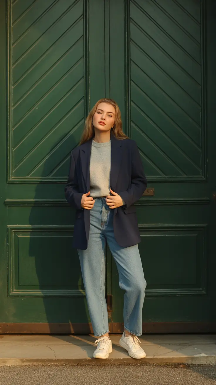 New York Street Style 2026 - Sunlit Blazer And Weekend Denim