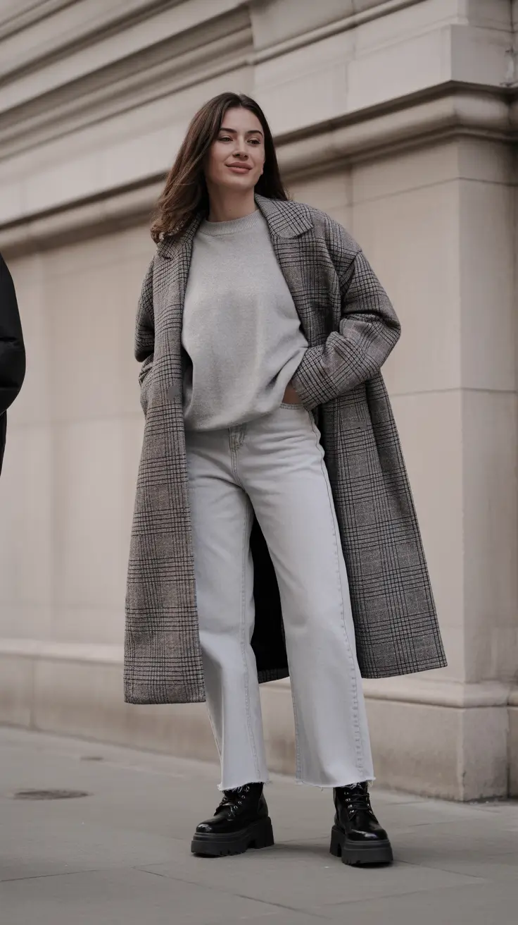 New York Street Style 2026 - Gray-On-Gray Layers With Lug-Sole Attitude
