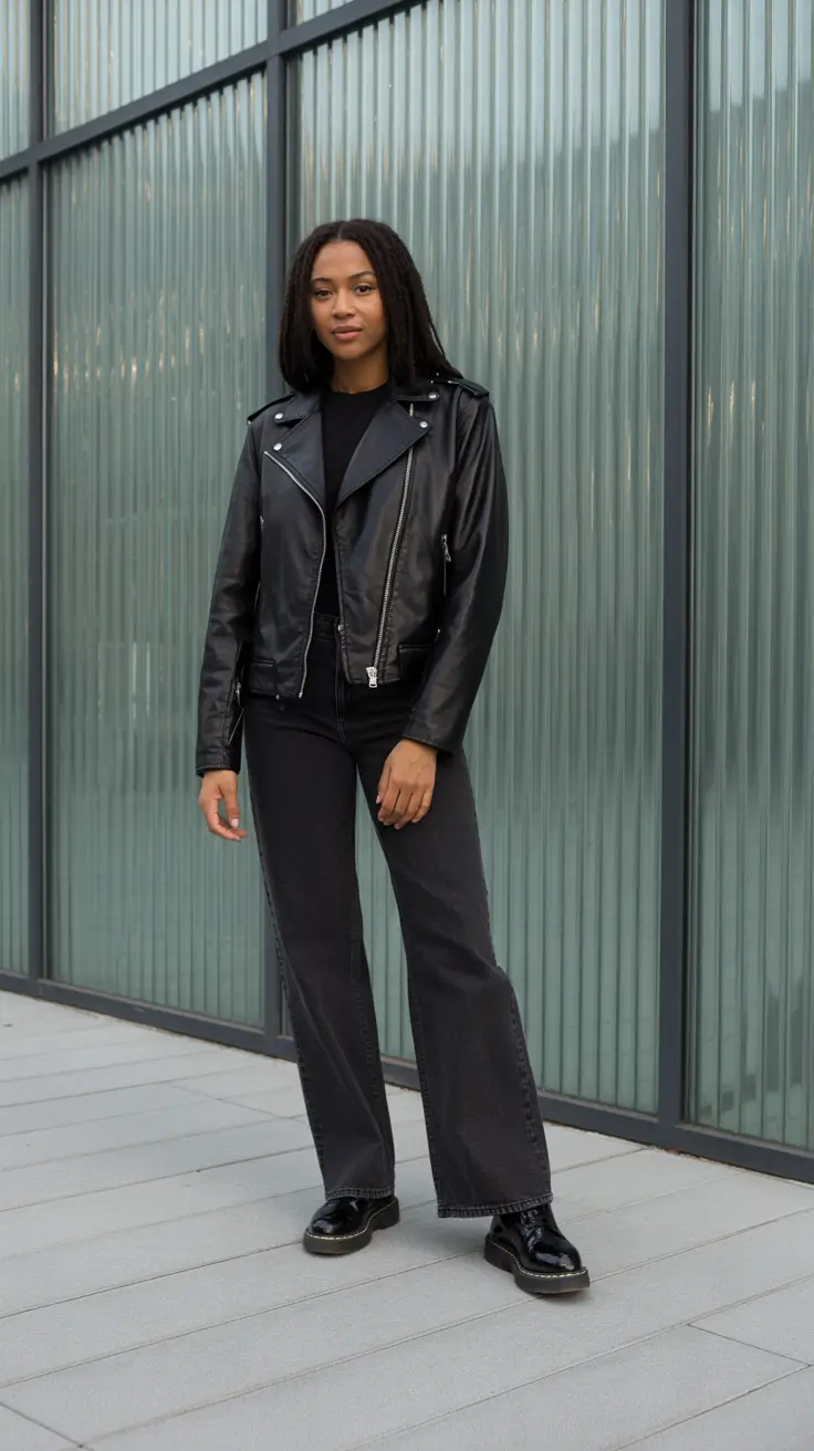 Outfit Ideas For Black Women 2026 - All Black Moto Moment For Streetwear Nights