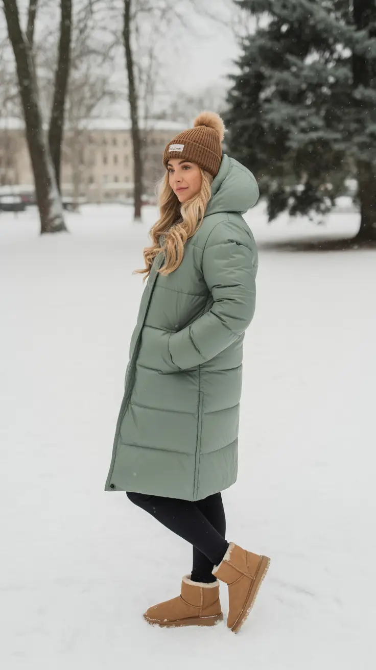 Ugg outfit ideas 2026 Snow Day Puffer And Cozy Uggs