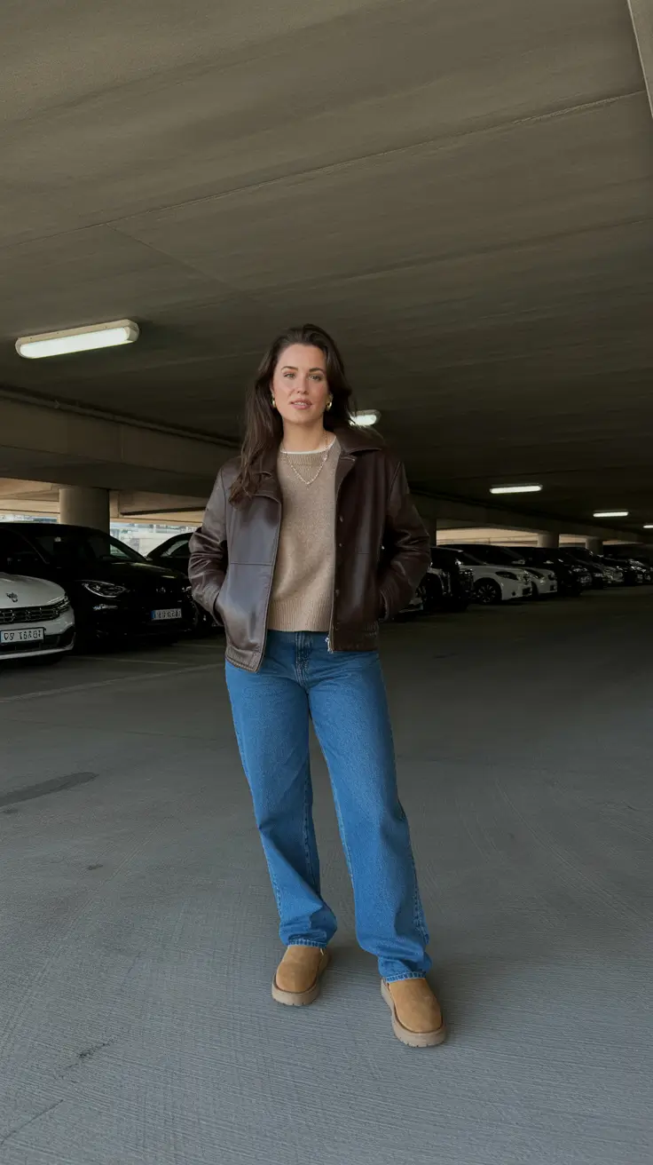 Ugg outfit ideas 2026 - Easy Weekend Denim And Soft Neutrals