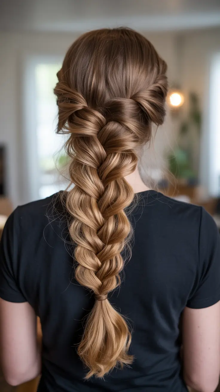 braids hairstyles - Soft Pull Through Braid With Extra Volume
