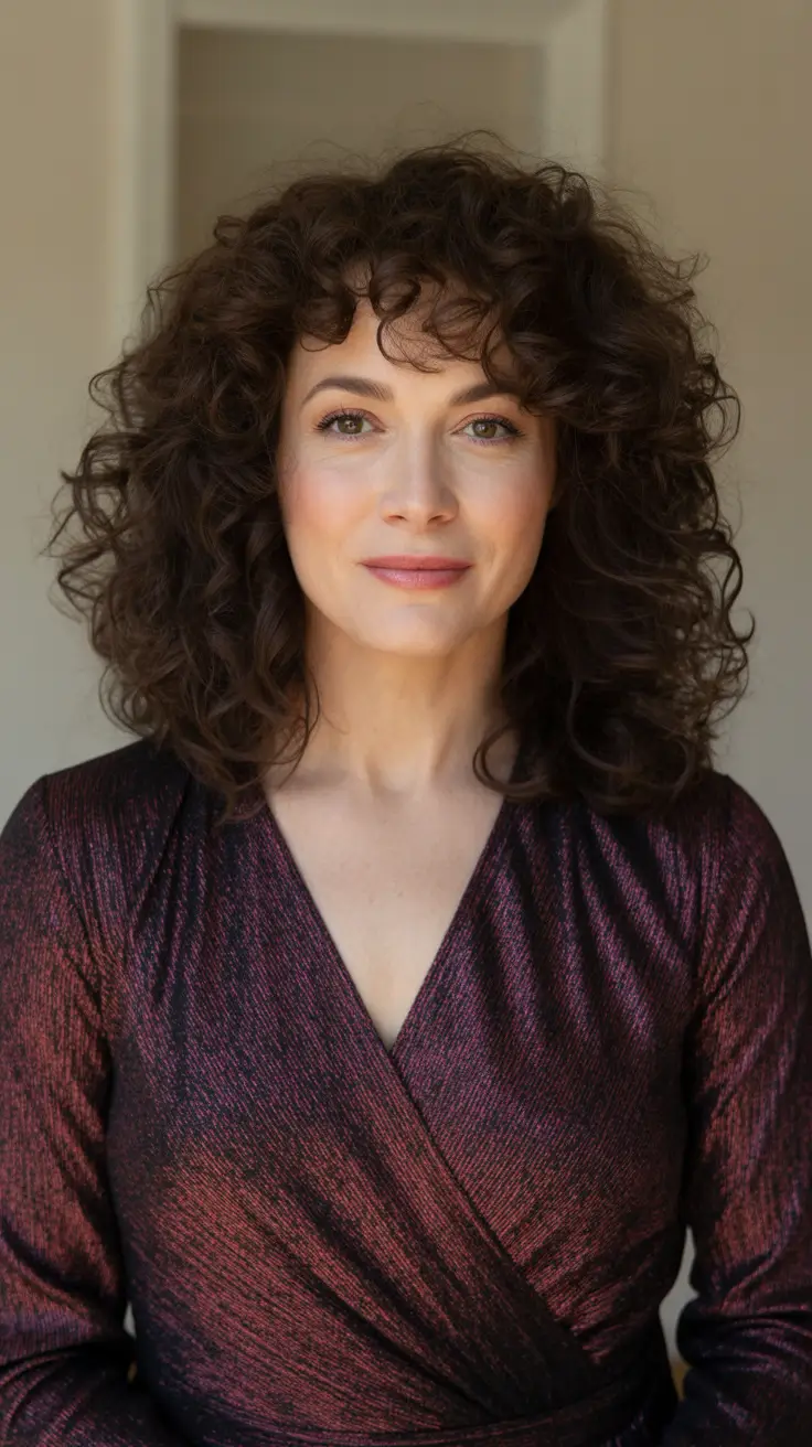 Cute curly hairstyles for women 2026 - Timeless Voluminous Curls For Evening Glam