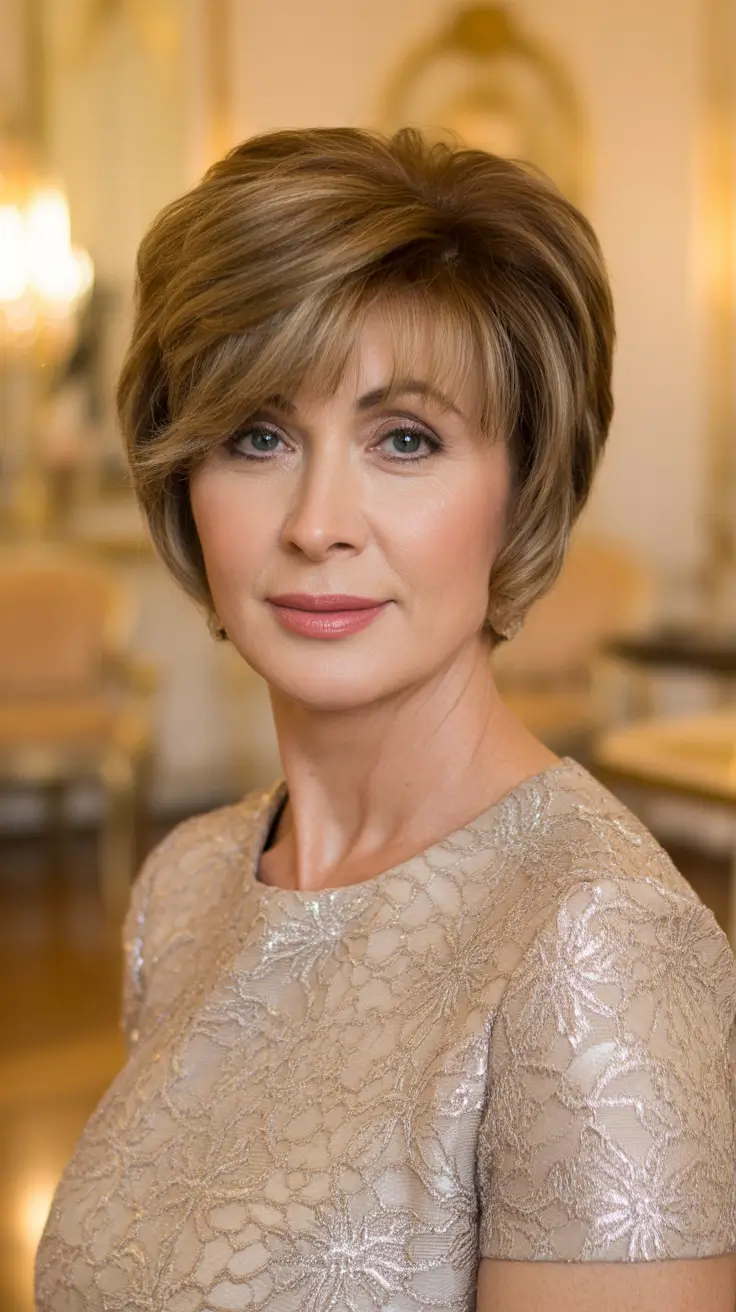 Best Haircuts For Women Over 50 2026 - Elegant Short Bob For Special Occasions