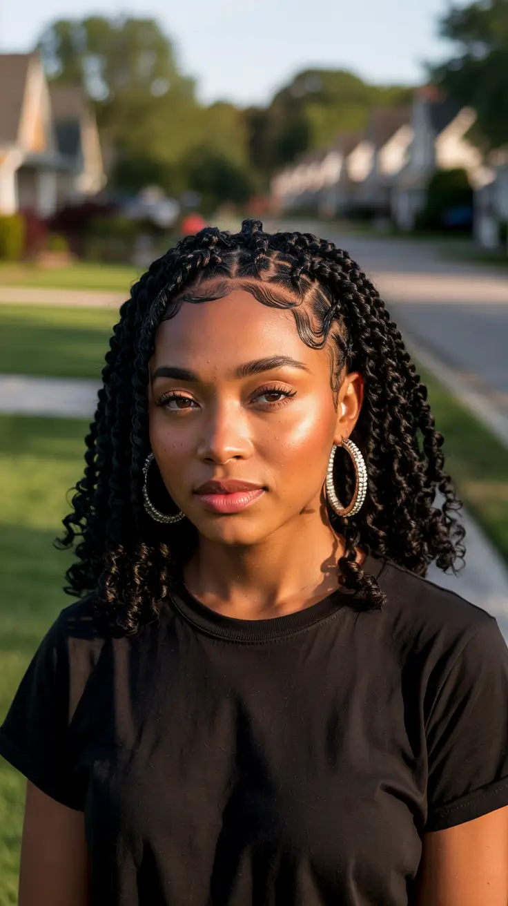 Trendy hairstyles for black women 2026 - Soft Twists And Sculpted Edges For Everyday Glow
