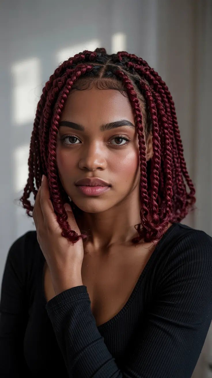 Trendy hairstyles for black women 2026 - Ruby Twist Bob With Curled Ends