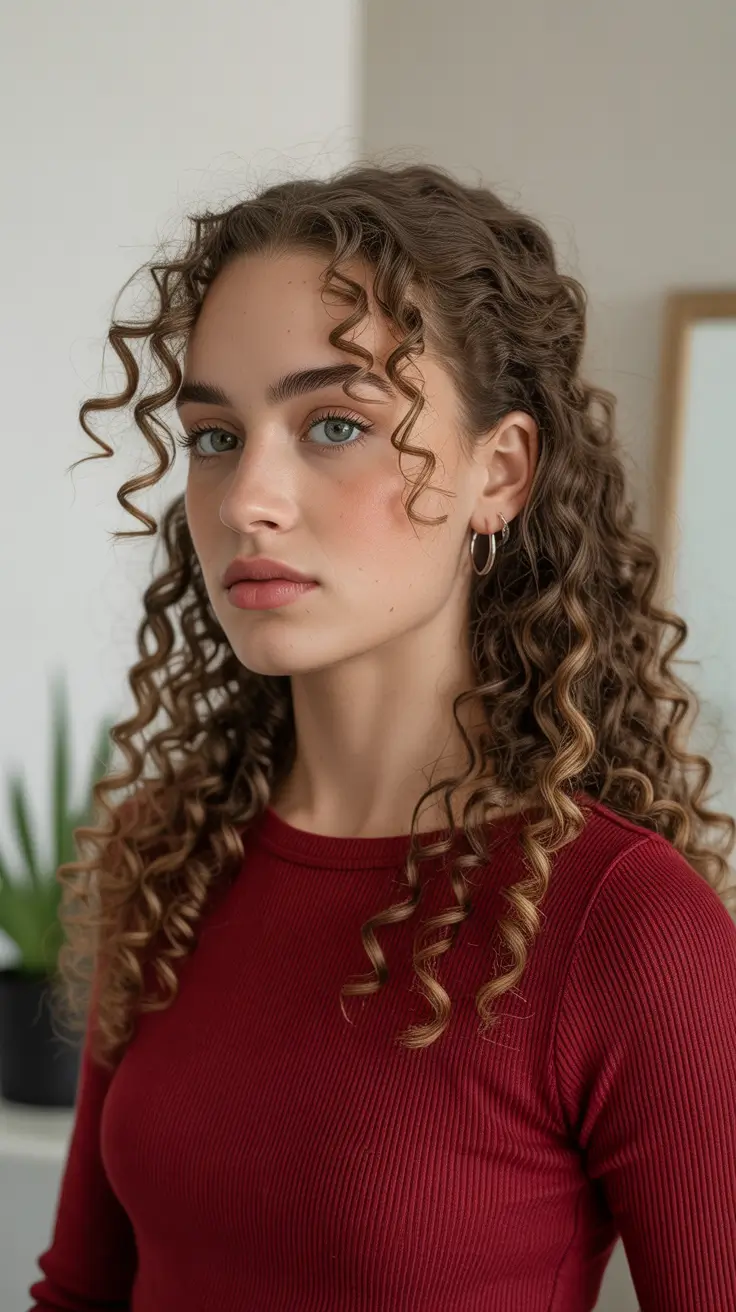Trendy hairstyle ideas 2026 - Defined Spiral Curls With Face Framing Tendrils