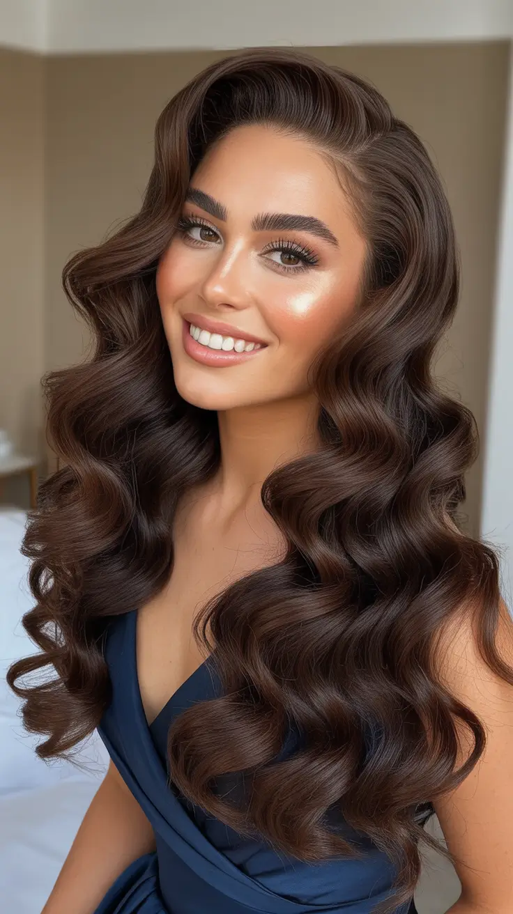 Trendy hairstyle ideas 2026 - Old Hollywood Curls For Modern Nights Out