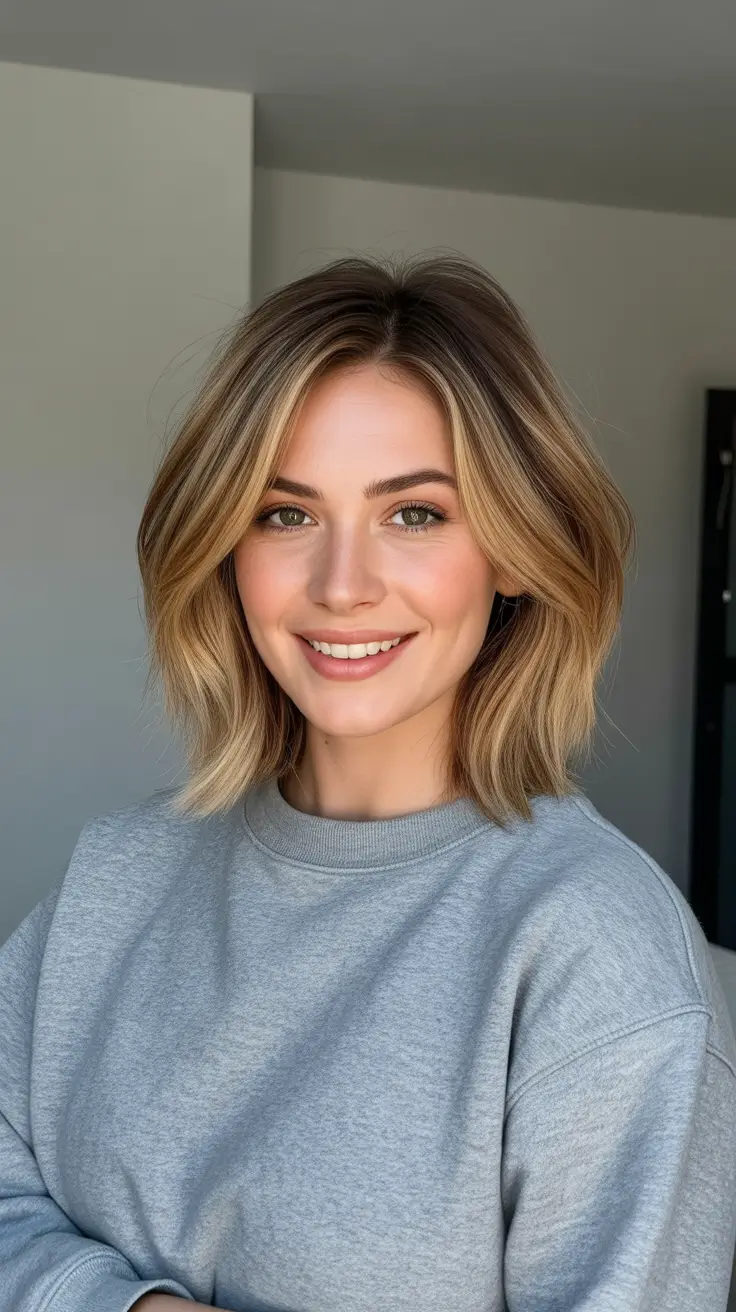 Trendy lob haircuts 2026 Airy Blonde Lob With Soft Face Framing