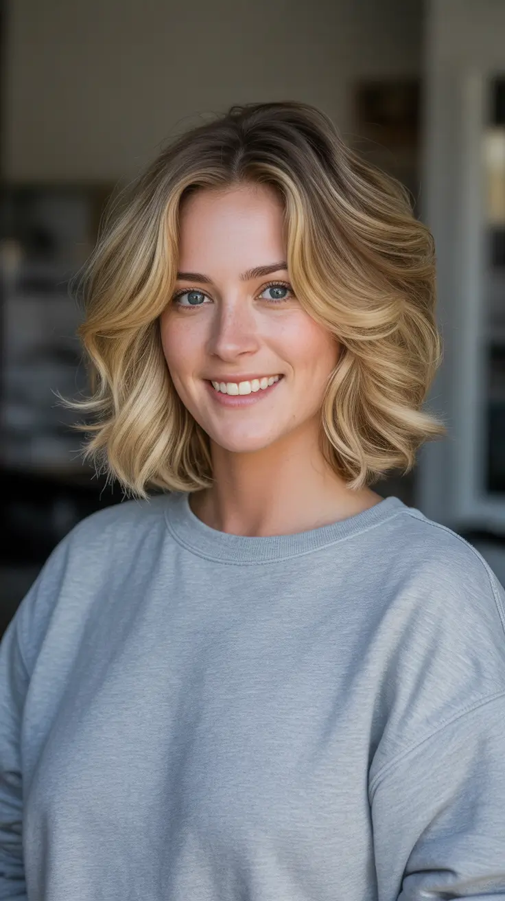 Trendy Lob Haircuts 2026 - Bouncy Blonde Lob With Soft Volume