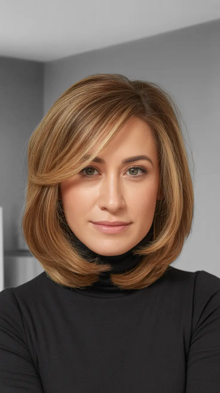 Trendy Lob Haircuts 2026 - Polished Blowout Lob For Everyday Chic