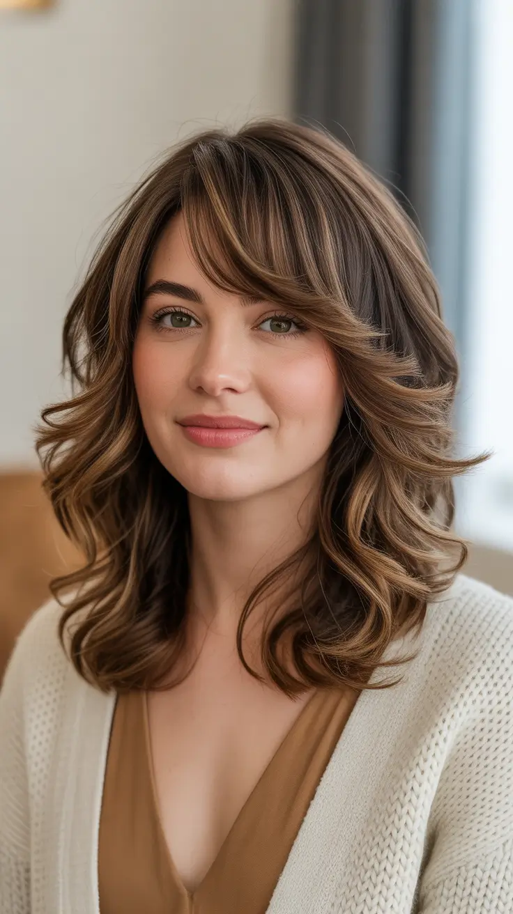 Best Mid-Length Haircuts 2026 - Warm Shaggy Layers With Cozy Chic Vibes